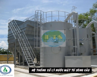 Hệ thống xử lý nước cấp từ sông Cầu - Bắc Giang